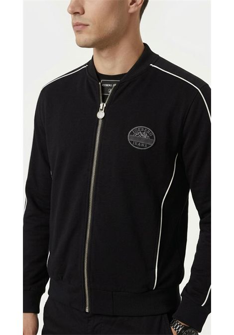 Giacca Bomber Felpa Uomo Iceberg Jeans con Zip ICEBERG | O041 PPM19000